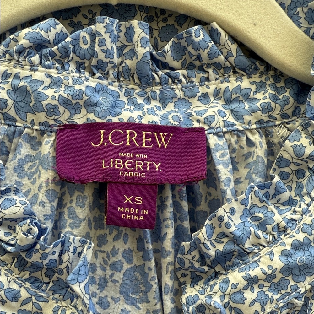 J. Crew x Liberty London Ruffle Collar Mini Dress - Picture 6 of 8